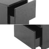 2 Drawers Bedside TableCabinet Nightstand ChestofDrawer Storage Bedroom Black UK
