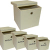 Foldable Storage Square Collapsible Boxes Folding Cubes Toy Books Office Clothes