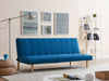 Fabric Sofa Bed 3 Seater Modern Pattern Design Teal Pink Blue Sofabed Bedroom