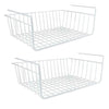 2Pcs Large Under Shelf Storage Basket Rack Kitchen Cupboard Organiser Heavy Duty