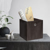 Pack of 2/4/6 Eyelet Foldable Storage Cubes Boxes Home Organization Collapsible