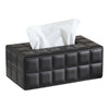 Home Rectangular PU Leather Tissue Box living room Toilet Holder Paper Case