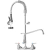 VEVOR Commercial Kitchen Pre-rinse Faucet Tap Spray Arm Sink Pedestal Faucet 8"