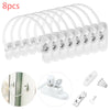 8Pc Window Door Restrictor Security Cable Key Lock Catch Wire Child Baby Safety