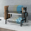 2&3 Tier Stainless Steel Kitchen Rack Drying Drain Holders Plate Dish Shelf