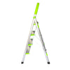 4 Step Ladder - Portable Folding Four Step Ladders with Wide Steps, Soft Grip
