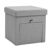 Folding Storage Ottoman Drawers Box Pouffe Seat Stool Home Foot Stool Bench UK
