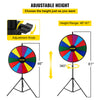 17.7" Color Prize Wheel Dry Erase Fortune Spinning Tabletop Floor Stand