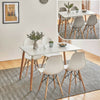 Dining Table and Chairs 4 6 Set Wooden legs Retro dining Room Chair Grey Kitchen