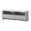 Modern TV Unit Cabinet Stand 120cm Media 2 Drawers + Shelf Grey