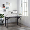 Foldable Computer Desk Wooden Desktop Table Office PC Laptop Study Workstation