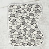 2PCS PEBBLES BATH & PEDESTAL MAT SETS NON SLIP SOFT LUXURY BATHROOM RUGS