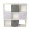 Storage Cube 9 Shelf Bookcase Wooden Display Unit Organiser White Furniture