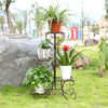 Love Heart Metal Plant Stand Flower Pot Corner Shelf Art Display Rack In/Outdoor