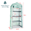4 Tiers Mini Greenhouse Herb Flower Garden House Roller Indoor/Outdoor Plants