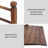 Small Wooden Garden Bridge Rustic Outdoor Arch Walkway Beam Courtyards Landscape