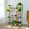 Extra Large Bamboo 11 Tier 17 Potted Plant Stand Rack Multiple Flower Pot Shelf