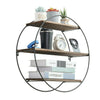 50cm Round 3 Tier Floating Shelves Wall Mount Book Display Decoration Shelf Rack