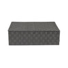 EHC Set of 2 Underbed Storage Box Chest Basket With Lid - Grey