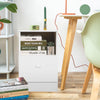 Bedroom Nightstand w/Drawer White Bedside Chest Side Table Cabinets UK