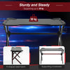 Spacious Gaming Desk Home Racing w/ Steel Frame Cup Headphone Holder Hook