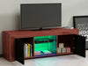 Modern TV Unit Cabinet Stand Sideboard Matt body and High Gloss Doors LED Lights