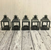 Garda Tealight Candle Lantern for Home & Garden (Set of 5) in French Grey