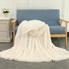 UK Faux Fur Fluffy Blanket Long Pile Soft Warm Sofa Bed Double Size Shaggy Cover
