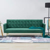 Green Velvet Sofa Bed With Rose/Golden Legs Elegant Sofa bed