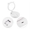 Folding LED Illuminated Cosmetic Mirror USB Double-sided Round Makeup Mirror