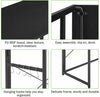 Folding Computer Desk Solid Black Modern Design Home Office Workstation 31.5"