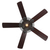 Industrial Ceiling Fan Light 52'' Reversible Blade Fan with Light Remote Control