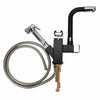Kitchen Sink Mixer Taps 360° Swivel Spout With Pull Out Spray Faucet & 2 Hose