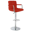 Miami Bar Stools Faux Leather Gas Lift Modern Breakfast Kitchen Barstool Swivel
