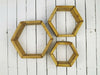 Set Of 3 Handmade Hexagon Shelves Wooden Shelves Made From Sustainable Pine Wood