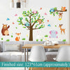 Owl Wall Stickers Tree Jungle Zoo Woodland Nursery Baby Kids Bedroom Art Decal