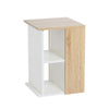 Small Side Table End Table Storage Tea Table Nightstand Living Room Bedroom Oak