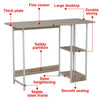 Home Office Computer PC Desk Writing Table Workstation Wood Bookshelf Furniture