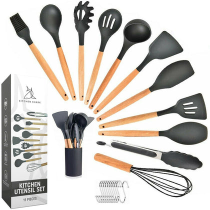 Kitchen Utensils For Cooking Baking Silicone Kitchen Utensil Set Stainless Tongs