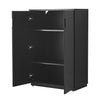 Cabinet with 2 Doors Storage Units Cupboards Cabinets 2 Shelves for Office Home