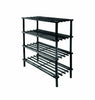 Shoe Rack Shelf Home Kitchen Bedroom Storage Black Oak colour Wooden 2 3 4 Tier
