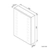 Bathroom Mirror Cabinet With LED Lights Demister/Infrared Sensor/Button Switch