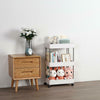 Modern 3 Tier Kitchen Trolley Cart Storage Rack Tray Shelf Rolling Wheel UK