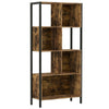 Mid Century Modern Large Bookcase Metal Storage Cabinet Book Shelf Shelving Unit