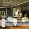 Modern 36W LED Crystal Ceiling Light Kitchen Bed Living Room Crystal Chandelier (With Remote Control)