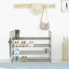 4 Tier Extendable Shoe Rack 16 Pairs Space Saving Storage Organiser Shelf