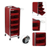 6 Layer Barber Hairdressing Beauty Salon Trolley Chrome Frame Storage Cart UK
