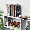 5 Units Storage Shelf Bookcase Home Display w/ Melamine Surface White