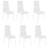 2 4 6x Faux Leather Dining Chairs Padded Seat High Back Kitchen Breakfast Chair