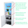 Tall Cabinet Sideboard Unit Cupboard Display- High Gloss Doors LED Lights UK